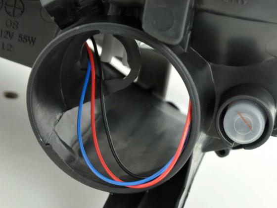 Scheinwerfer Opel Corsa C 01-06 schwarz Scheinwerfer Opel Corsa C 01-06 schwarz